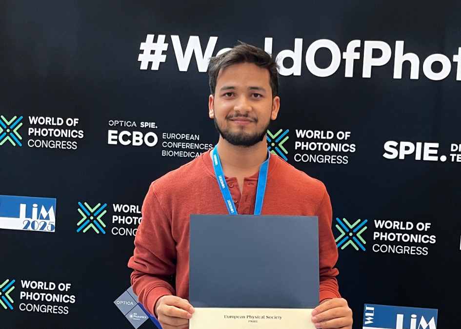 Bhanu Chauhan receives a full travel grant at CLEO/Europe-EQEC 2025