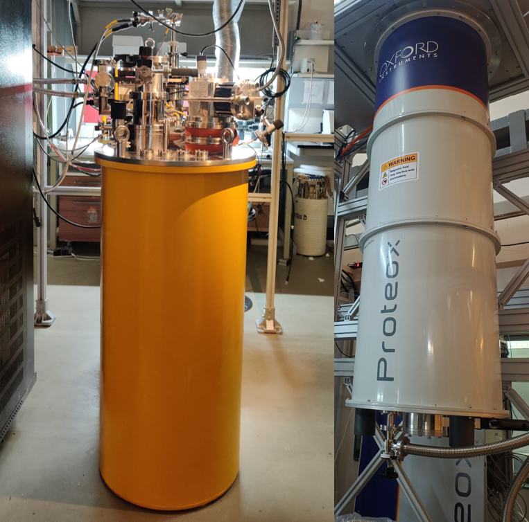 VTI cryostat and Dilution Refrigerator